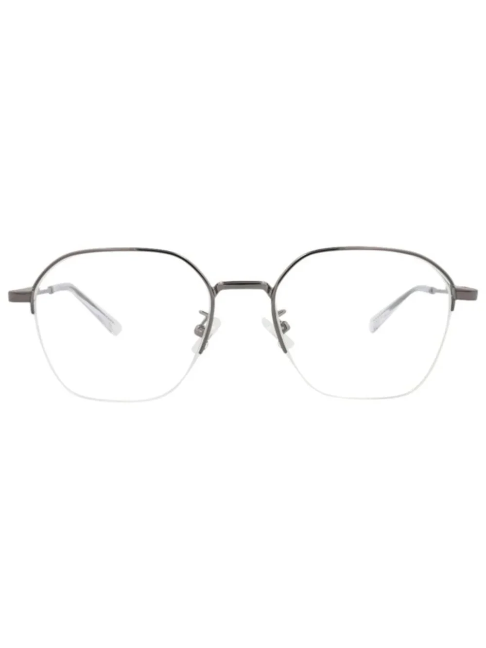 New Bottega Veneta Women's Eyeglasses Round Oval Metal Frame Mens Ruthenium